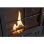 Bioethanol Wood Burning-Style Flueless Stove with Log Store - OKO S2