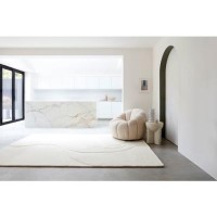 Hand Carved Cream Rug - 230 x 160 cm - Glide - Olsen