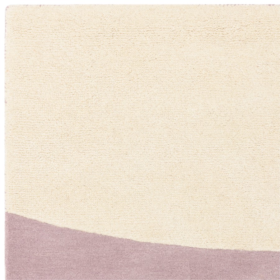 Abstract Pink Rug with Pebble Design - 170 x 120 cm - Canvas