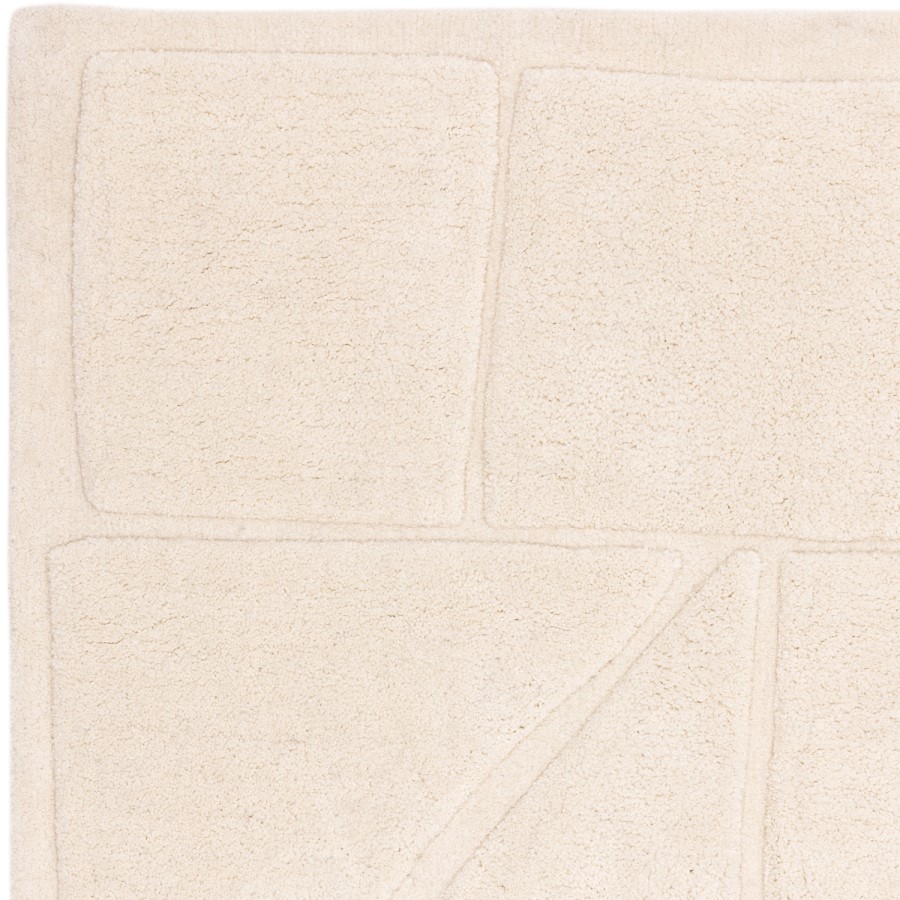 Large Cream Rug with Collage Design - 290 x 200 cm - Horizon