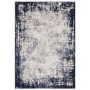 Distressed Navy Rug - 230 x 160 cm - Border - Kuza