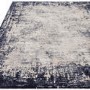 Large Distressed Navy Rug - 290 x 200 cm - Border - Kuza
