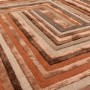 Large Geometric Style Terracotta Rug - 300 x 200 cm - Network - Matrix