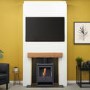 Prebuilt Media Wall with Bioethanol Log Burner-Style Fireplace - Acantha OKO S1