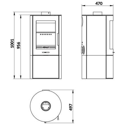 Henley Geneva Logstore 5kW Wood Burning Stove