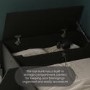 Black Bunk Bed with Storage Shelves - Freddie