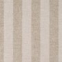 Beige Striped Upholstered Double Ottoman Bed with Curved Headboard - Farrow