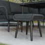 7 Seater Black Rope Effect Garden Corner Sofa & Dining Table Set with Matching Parasol