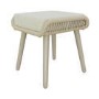 7 Seater Beige Rope Effect Garden Corner Sofa & Dining Table Set with Matching Parasol