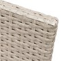 8 Seater Beige Rattan Cube Garden Dining Set with Matching Parasol