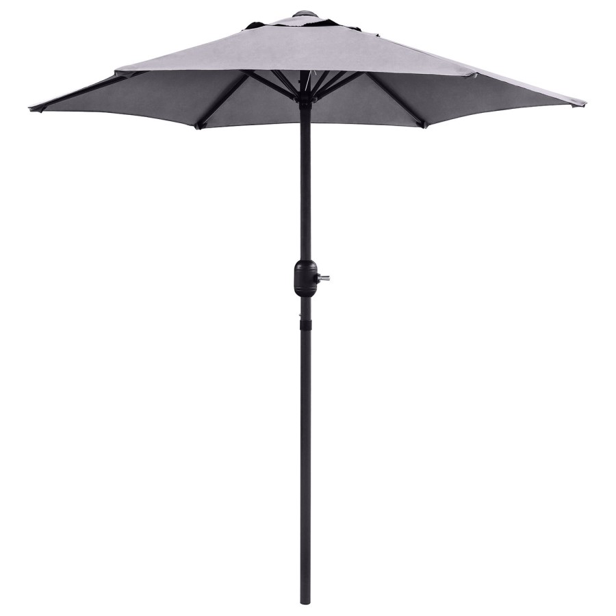 8 Seater Grey Rattan Cube Garden Dining Set with Matching Parasol
