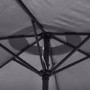 8 Seater Grey Rattan Cube Garden Dining Set with Matching Parasol