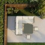 7 Seater Green Rope Effect Garden Corner Sofa & Dining Table Set