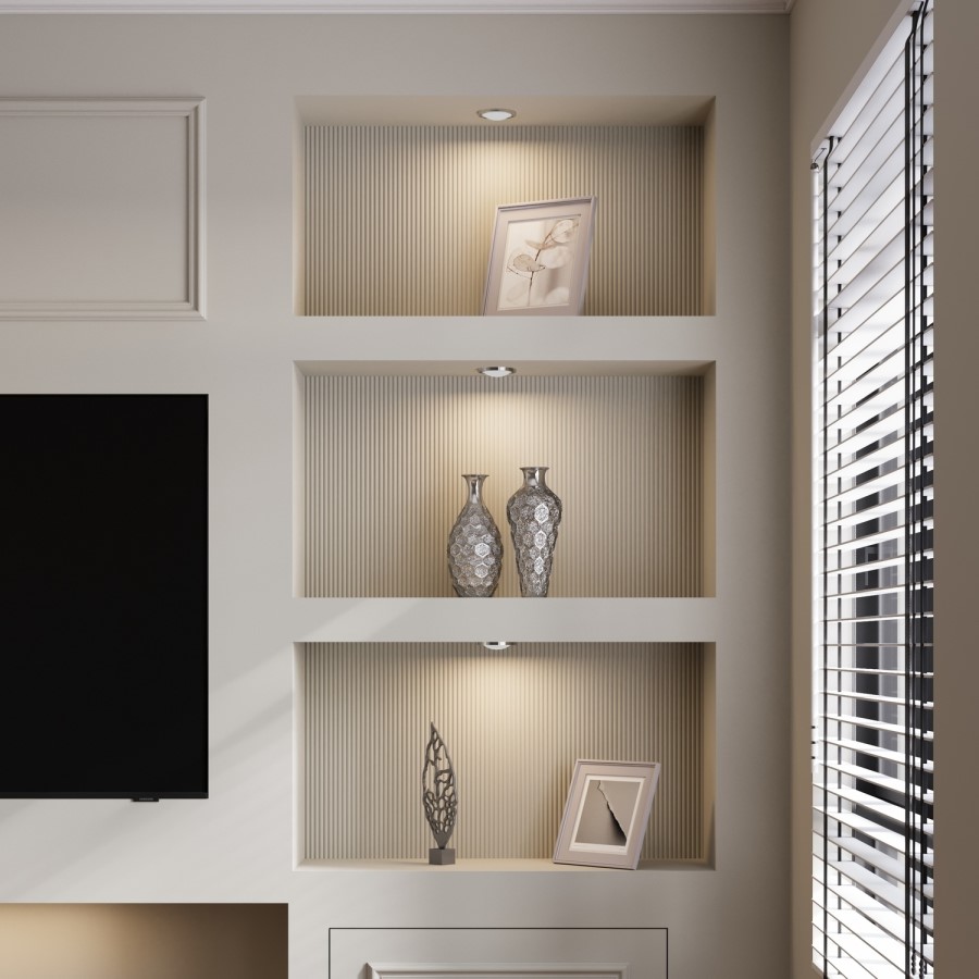 Paintable Mini Fluted Wall Panel - 240cm x 60cm - Delamere