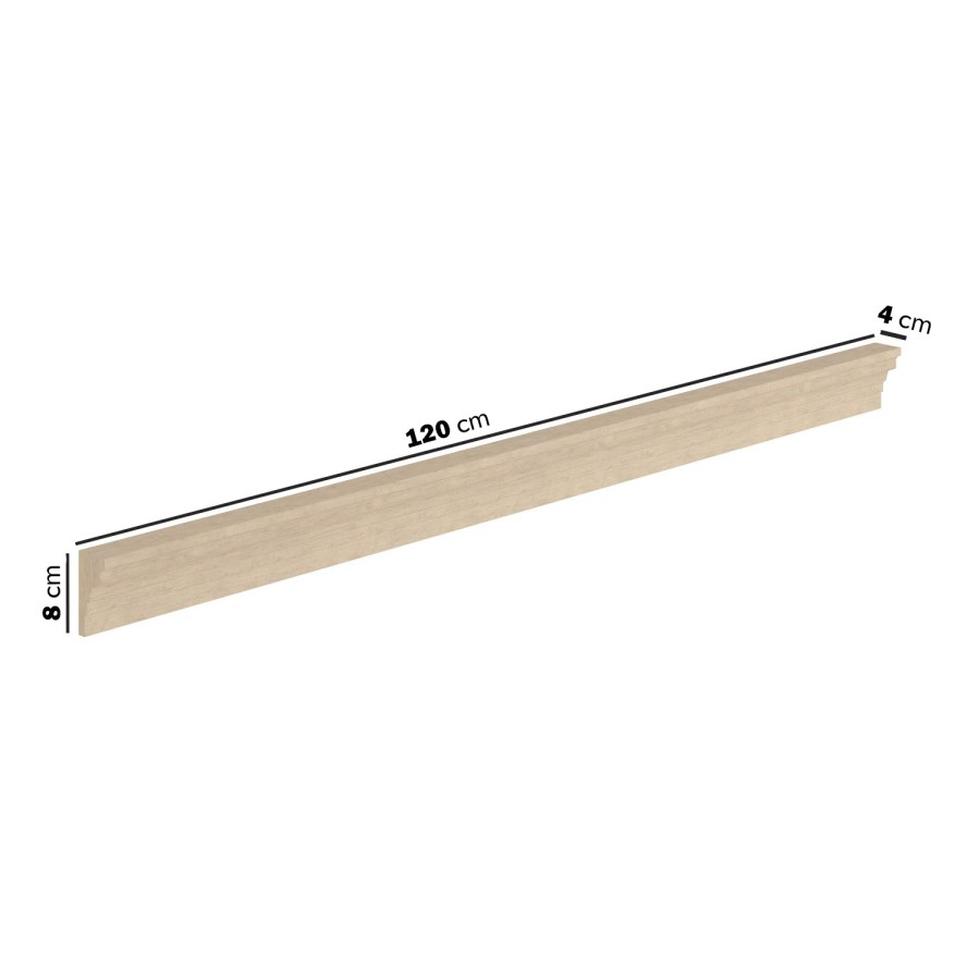 Paintable Dado Rail - 120cm x 8cm - Delamere