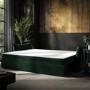 3 Seater Pull-Out Sofa Bed with Storage in Green Velvet - Gaia