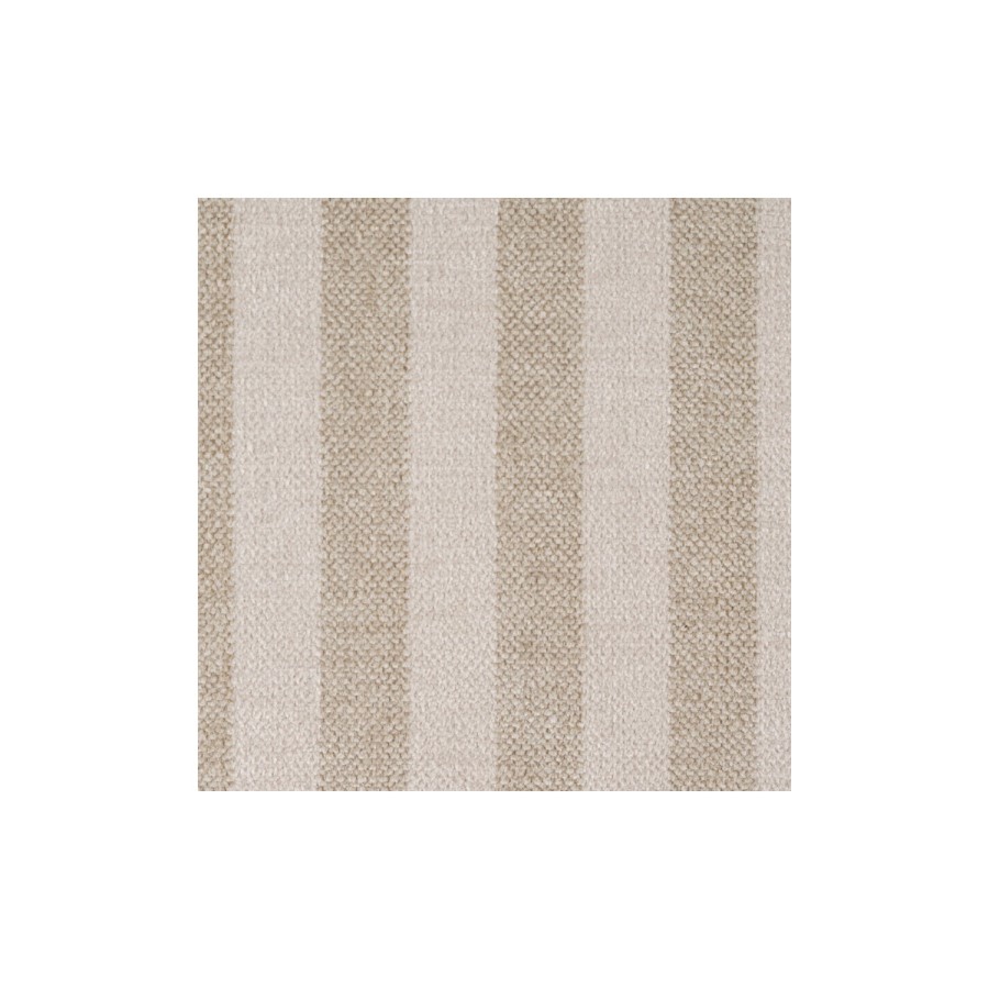 3 Seater Pull-Out Sofa Bed with Storage in Beige Striped Chenille - Gaia
