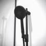 Aqualisa Black Smart Glo Dual Ceiling Mounted Smart Digital Mixer Thermostatic Shower HP/Combi
