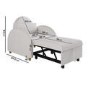 Pull-Out Single Chair Bed in Beige Boucle - Gene
