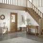 Internal Oak Half-Glazed Door with Clear Bevelled Glass - Unfinished - 1981 x 838 x 35mm - Calabria - XL Joinery