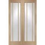Internal Oak Glazed Rebated French Doors with Clear Glass - Unfinished - 1981 x 1524 x 40mm - Worcester - XL Joinery