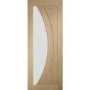 Internal Oak Glazed FD30 Fire Door with Clear Glass - Unfinished - 1981 x 686 x 44mm - Salerno - XL Joinery