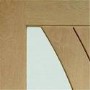 Internal Oak Glazed Door with Clear Glass - Unfinished - 1981 x 762 x 35mm - Salerno - XL Joinery