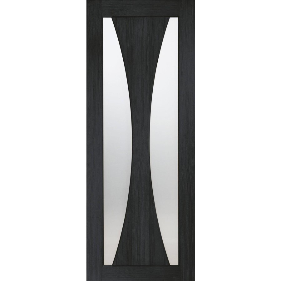 Internal Oak Glazed Door with Frosted Glass - Unfinished - 1981 x 838 x 35mm - Verona - XL Joinery