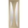 Internal Oak Glazed Door with Frosted Glass - Unfinished - 1981 x 838 x 35mm - Verona - XL Joinery