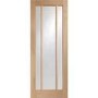 Internal Oak Glazed 3-Panel Door with Clear Glass - Unfinished - 1981 x 610 x 35mm - Worcester - XL Joinery