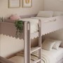 Pink Scalloped Triple Sleeper Bunk Bed with Trundle – Gracie