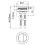 Gloss White 48mm Cistern Flush Button - Suitable for Albi, Ashford, Newport, Tanya, Palma & Ripley