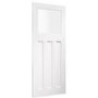 Internal White Primed Door with Frosted Glass - 2040 x 726 x 40mm - DX - XL Joinery