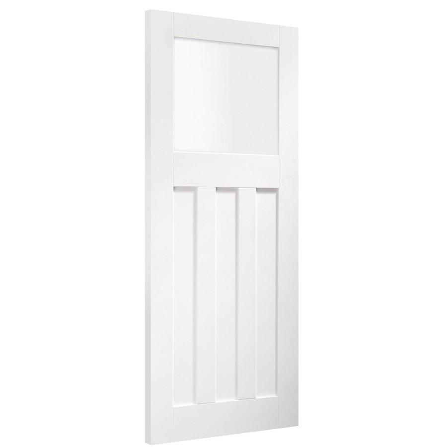 Internal White Primed Door with Frosted Glass - 2040 x 726 x 40mm - DX - XL Joinery