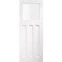 Internal White Primed Door with Frosted Glass - 2040 x 726 x 40mm - DX - XL Joinery