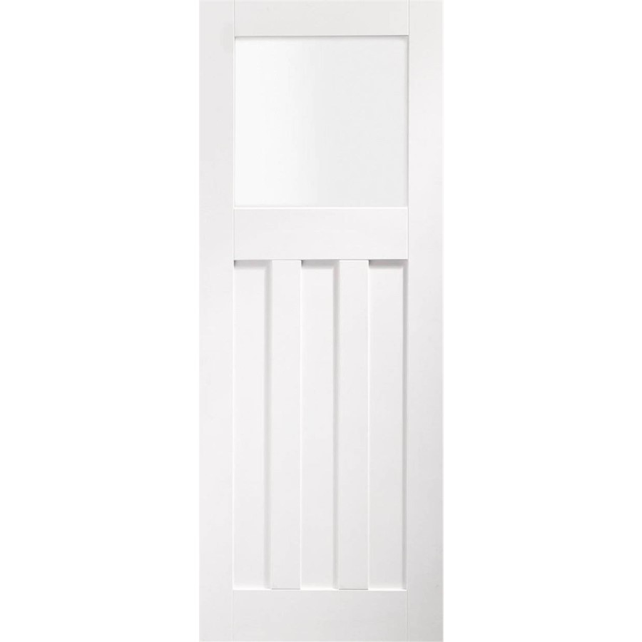 Internal White Primed Door with Frosted Glass - 2040 x 726 x 40mm - DX - XL Joinery