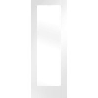 Internal White Primed Fully-Glazed FD30 Fire Door with Clear Glass - 1981 x 838 x 44mm - Pattern 10 - XL Joinery