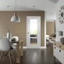 Internal White Primed Fully-Glazed FD30 Fire Door with Clear Glass - 1981 x 838 x 44mm - Pattern 10 - XL Joinery