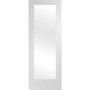Internal White Primed Fully-Glazed Door with Clear Glass - 2040 x 826 x 40mm - Pattern 10 - XL Joinery