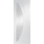 Internal White Primed Glazed FD30 Fire Door with Clear Glass - 1981 x 686 x 44mm - Salerno - XL Joinery