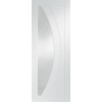 Internal White Primed Glazed Door with Clear Glass - 1981 x 838 x 35mm - Salerno - XL Joinery