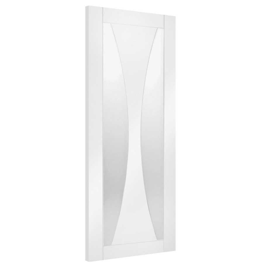 Internal White Primed Glazed Door with Clear Glass - 1981 x 762 x 35mm - Verona - XL Joinery