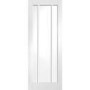Internal White Primed Glazed 3-Panel FD30 Fire Door with Clear Glass - 1981 x 838 x 44mm - Worcester - XL Joinery