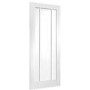Internal White Primed Glazed 3-Panel FD30 Fire Door with Clear Glass - 1981 x 838 x 44mm - Worcester - XL Joinery