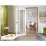 Internal White Primed Glazed 3-Panel Door with Clear Glass - 2040 x 726 x 40mm - Worcester - XL Joinery