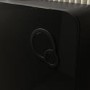 Black Glass Cabinet with Cistern & Pneumatic Dual Flush Button for Back to Wall Toilets - Hako
