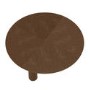 Large Round Walnut Coffee Table with Flared Legs - Hana