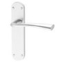 Internal Silver Satin Chrome Lever Fire Door Handle with Latch and Hinges Pack - 65mm Latch - Havel - XL Joinery