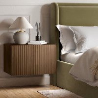 ALMOST PERFECT - Walnut Ribbed Tv Unit 60cm - Hazel