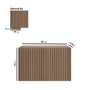 ALMOST PERFECT - Walnut Ribbed Tv Unit 60cm - Hazel